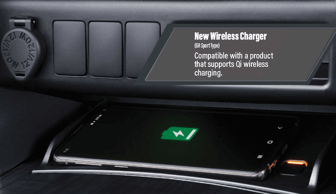 wireless charging toyota fortuner 4x3